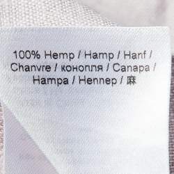 Pre Owned Ganni Pale Purple Hemp Baggy Trousers XL