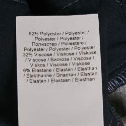 Pre Owned Ganni Blue Pinstripe Gabardine Shorts S