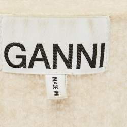 Ganni Beige Mohair Oversized Cardigan XS