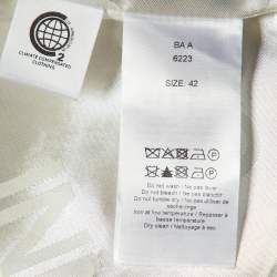 Ganni Neutral Linen Button Front Oversized Jacket L