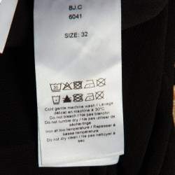 Pre Owned Ganni Beige Leopard Print Crepe Midi Skirt XXS