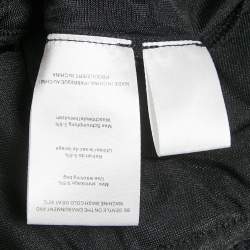 Pre Owned Ganni Black Corded Lace Ruffled Jumpsuit S