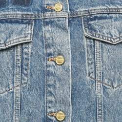 Pre Owned Ganni Blue Denim Oversized Jacket S