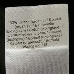 Pre Owned Ganni Black Poplin Back Open Mini Dress XL