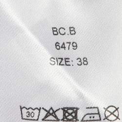 Pre Owned Ganni Purple Wine Cotton Ruched Midi Dress M