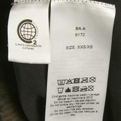 Pre Owned Ganni Brown Leopard Print Plissé Crepe de Chine Mini Dress XXS/XS