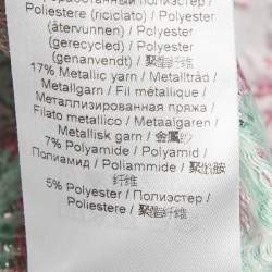 Pre Owned Ganni Multicolor Lurex Jacquard Midi Dress M