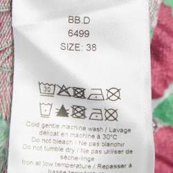 Pre Owned Ganni Multicolor Lurex Jacquard Midi Dress M