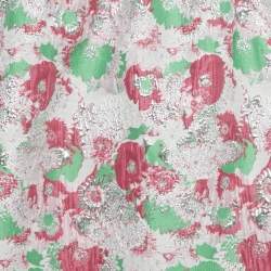 Pre Owned Ganni Multicolor Lurex Jacquard Midi Dress M