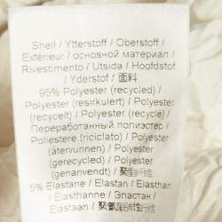 مملوكة مسبقًا Ganni Cream Floral Print Satin Crinkled Wrap Dress M