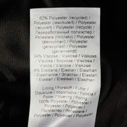 Pre Owned Ganni Grey Patterned Crepe Vest & Pants Suit XXS/XS/L