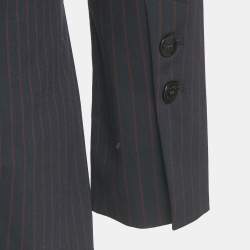 مملوكة مسبقًا بليزر تويل مخطط غير متماثل أزرق كحلي جاني مقاس صغير - سمول