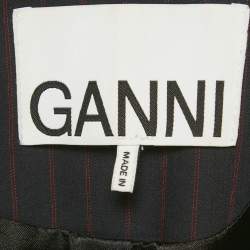 مملوكة مسبقًا بليزر تويل مخطط غير متماثل أزرق كحلي جاني مقاس صغير - سمول