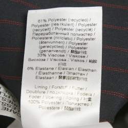 مملوكة مسبقًا بليزر تويل مخطط غير متماثل أزرق كحلي جاني مقاس صغير - سمول