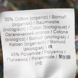 Pre Owned غانى توب فيست محبوك بحبل بتصميم شعار متعدد الألوان صغير جدًا