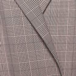 Ganni Pink Plaid Hewitt Double Breasted Cady Blazer XS