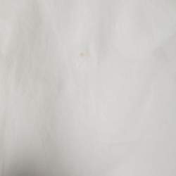 Pre Owned Ganni White Cotton Oversized Ruffled Collar Shirt L