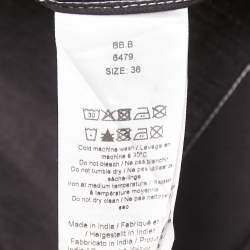 Pre Owned Ganni Black Cotton Button Front Sleeveless Shirt S