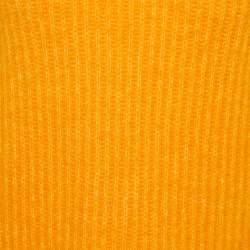 Pre Owned Ganni Orange Wool Blend Crystals Button Detail Sweater Vest M