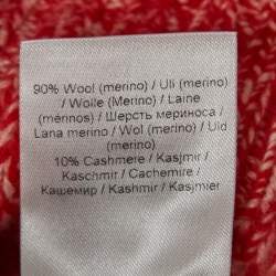 Pre Owned Ganni Red/Pink Knit Sleeveless Top XS