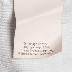 Pre Owned Ganni Light Blue Washed Denim High Waist Jeans S Waist 26