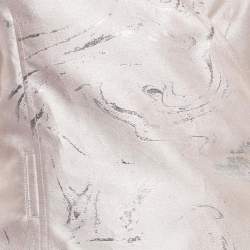 Pre Owned Ganni Pink/Metallic Silver Brocade Midi Wrap Dress M