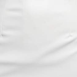 Pre Owned Gauge 81 White Faux Leather Mini Skirt S