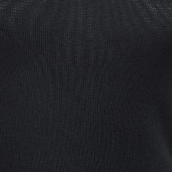 Gauge81 Black Knit Chain Embellished One-Shoulder Mini Dress XS