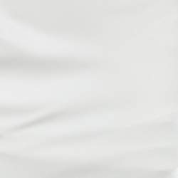 Pre Owned فستان جيني أبيض حرير ساتان تفاصيل أزهار طويلة بلامسات مقاس صغير - سمول