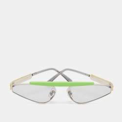Gentle Monster Kids Green/Light Grey New Turtle Shield Sunglasses