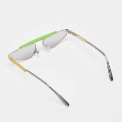 Gentle Monster Kids Green/Light Grey New Turtle Shield Sunglasses