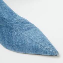 Pre Owned Giaborghini Belvinia Size 39 Blue Denim Knee Length Boots