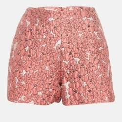 Giamba Pink Floral Jacquard Shorts S