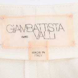 Pre Owned بنطلون حرير أوف وايت جيامباتيستا فالي مقاس صغير جدًا - إكس سمول