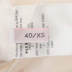 Pre Owned بنطلون حرير أوف وايت جيامباتيستا فالي مقاس صغير جدًا - إكس سمول