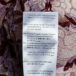 مملوكة مسبقًا Giambattista Valli Pink Embroidered Tulle Floral Applique Detail Gown L