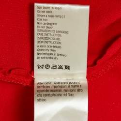 Giambattista Valli Red Knit Flared Mini Skirt S