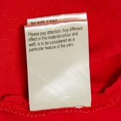 Giambattista Valli Red Knit Flared Mini Skirt S