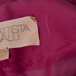 Giambattista Valli Fuchsia Pink Cotton Blend Oversized Jacket M