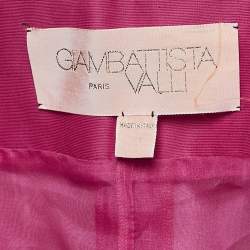 Giambattista Valli Fuchsia Pink Cotton Blend Oversized Jacket M