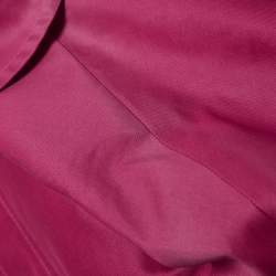 Giambattista Valli Fuchsia Pink Cotton Blend Oversized Jacket M