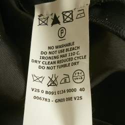 مملوكة مسبقًا Giambattista Valli Dark Green Cotton Pleated High Waist Trouser S 