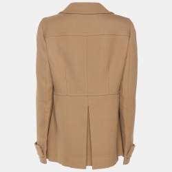 Pre Owned Giambattista Valli Brown Wool Coat M