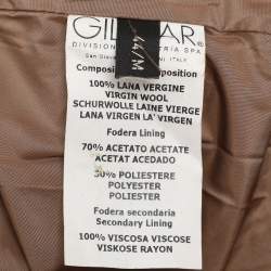 Pre Owned Giambattista Valli Brown Wool Coat M