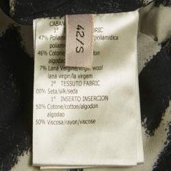 مملوكة مسبقًا Giambattista Valli Black Tweed Mid-Length Coat S