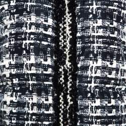 Giambattista Valli Monochrome Printed Button Front Jacket M