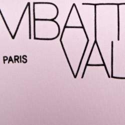 Giambattista Valli x HM Light Pink Logo Print Cotton Hooded Jumper XS