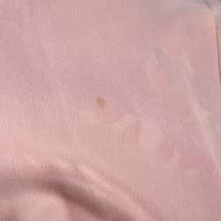 Pre Owned فستان ماكسي جيامباتيستا فالي كريب أحمر مورد مقاس كبير - لارج