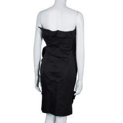 مملوكة مسبقًا Giambattista Valli Black Ruffle Dress XXS
