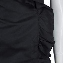 مملوكة مسبقًا Giambattista Valli Black Ruffle Dress XXS